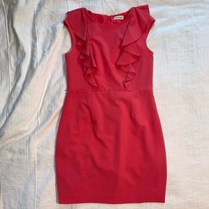 Ruffled above the knee dress